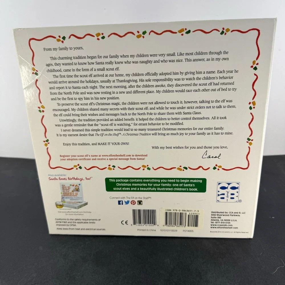 The Elf on the Shelf EOTGIRL A Christmas Tradition with Book